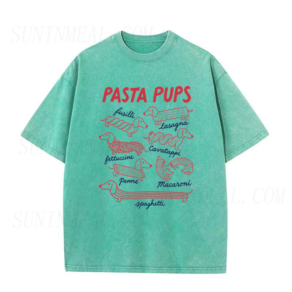 Cute Pasta Pups Dachshund Unisex Tee