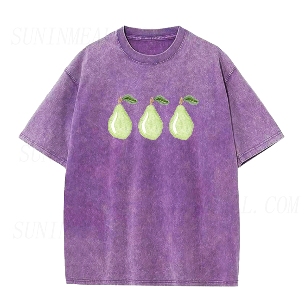 Watercolor Green Pear Unisex Tee