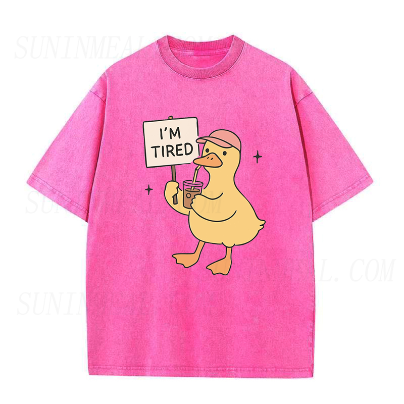I'm Tired Duck Coffee Unisex Tee
