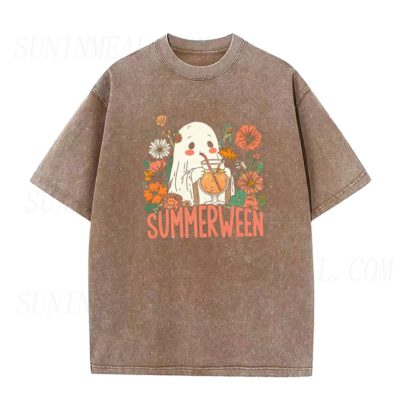 Ghost Summer Halloween Unisex Tee
