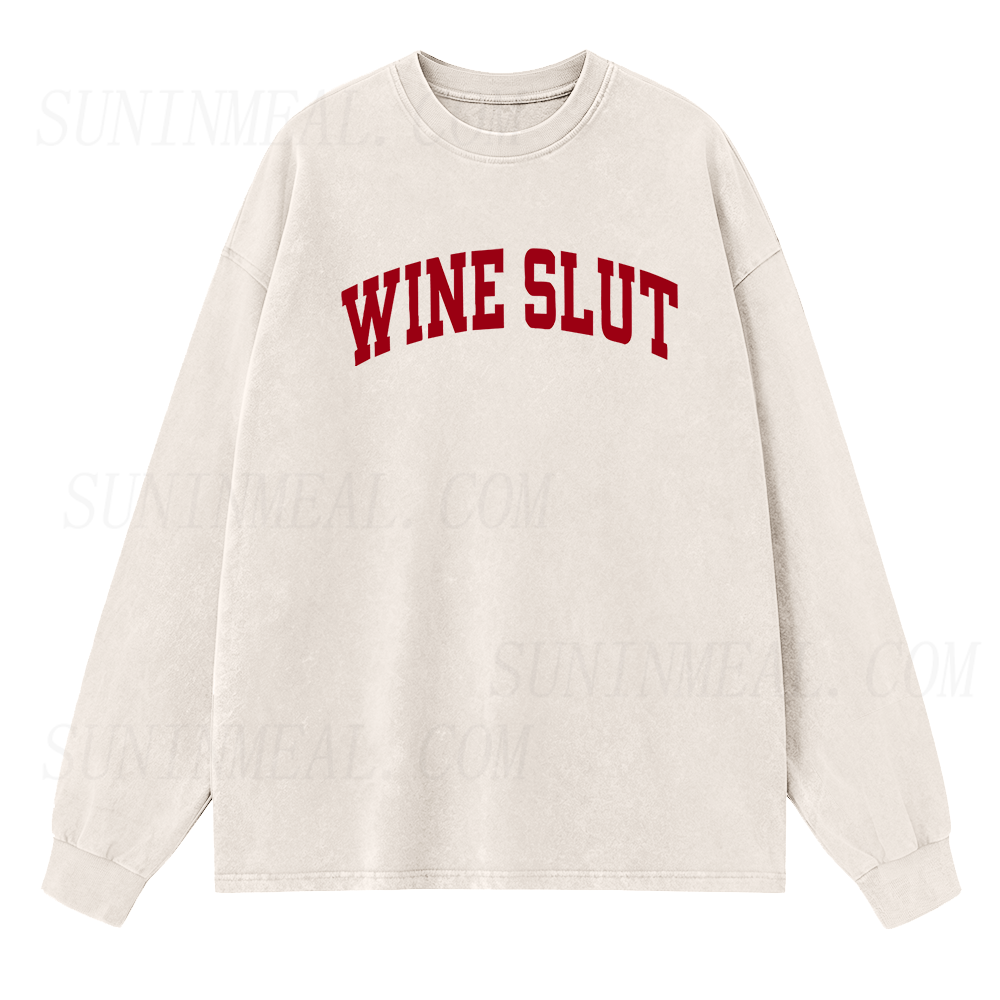Wine Slut Long Sleeve Unisex Tee