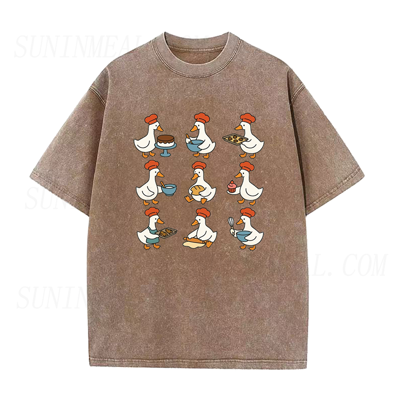 Cute Goose Baking Unisex Tee
