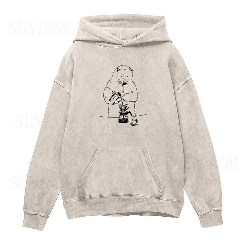 Polar Bear Is Brewing Coffee Unisex Hoodie