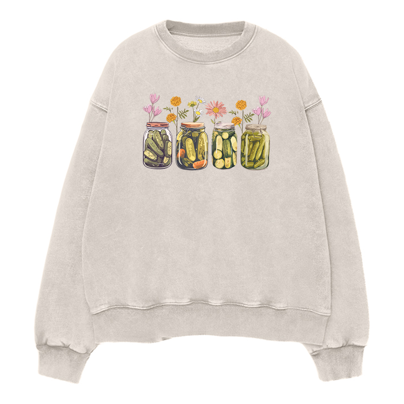 Vintage Canned Pickles Unisex Crewneck Sweatshirt