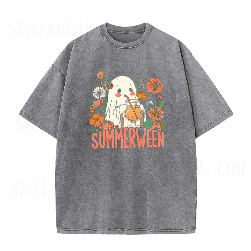 Ghost Summer Halloween Unisex Tee
