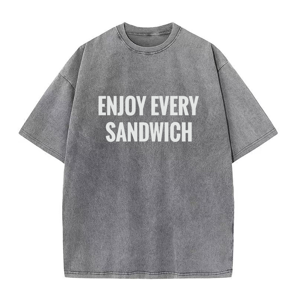 サンドイッチユニセックスTシャツをお楽しみください