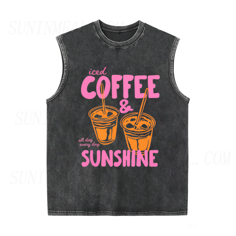Iced Coffee & Sunshine Unisex Tank Top