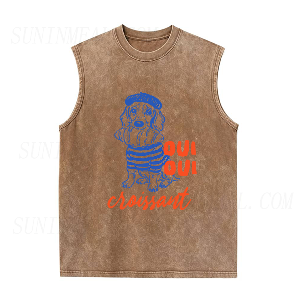 Dog Oui Oui Unisex Tank Top