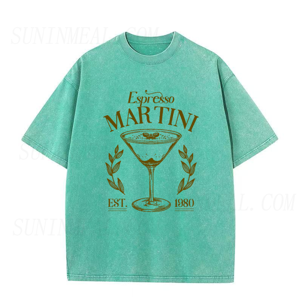 Retro Espresso Martini Cocktail Graphic Unisex Tee