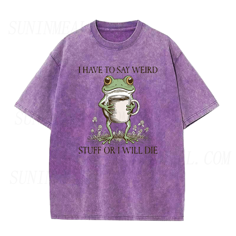 Frog Drinking Coffee Tee