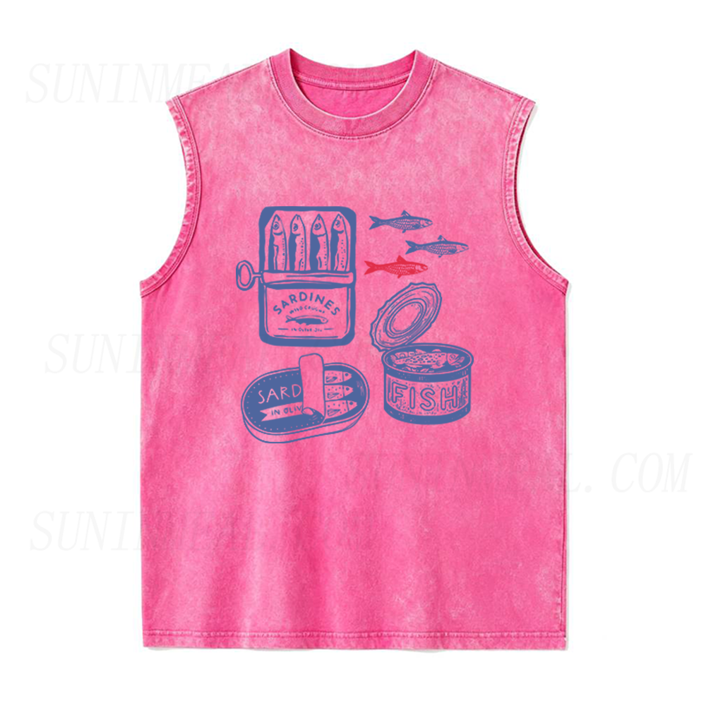 Sardines Tinned Fish Unisex Tank Top