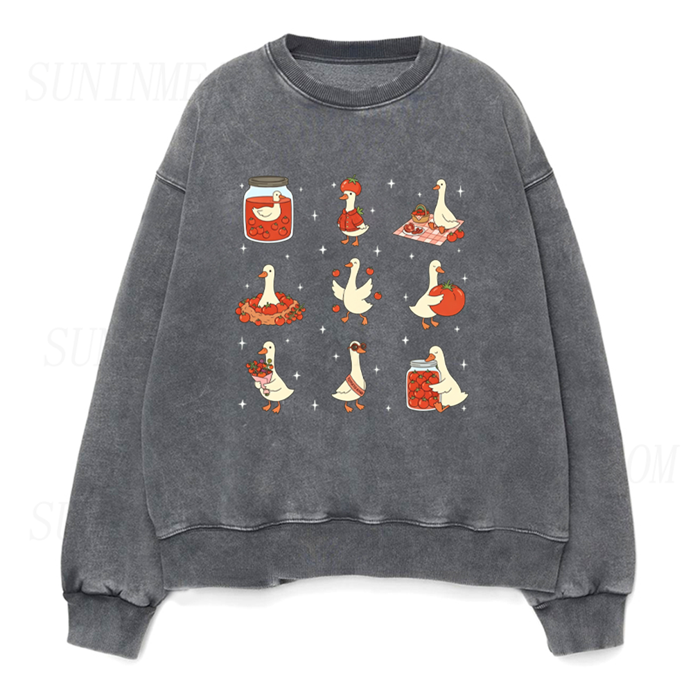 Tomato Lover Silly Goose Unisex Crewneck Sweatshirt