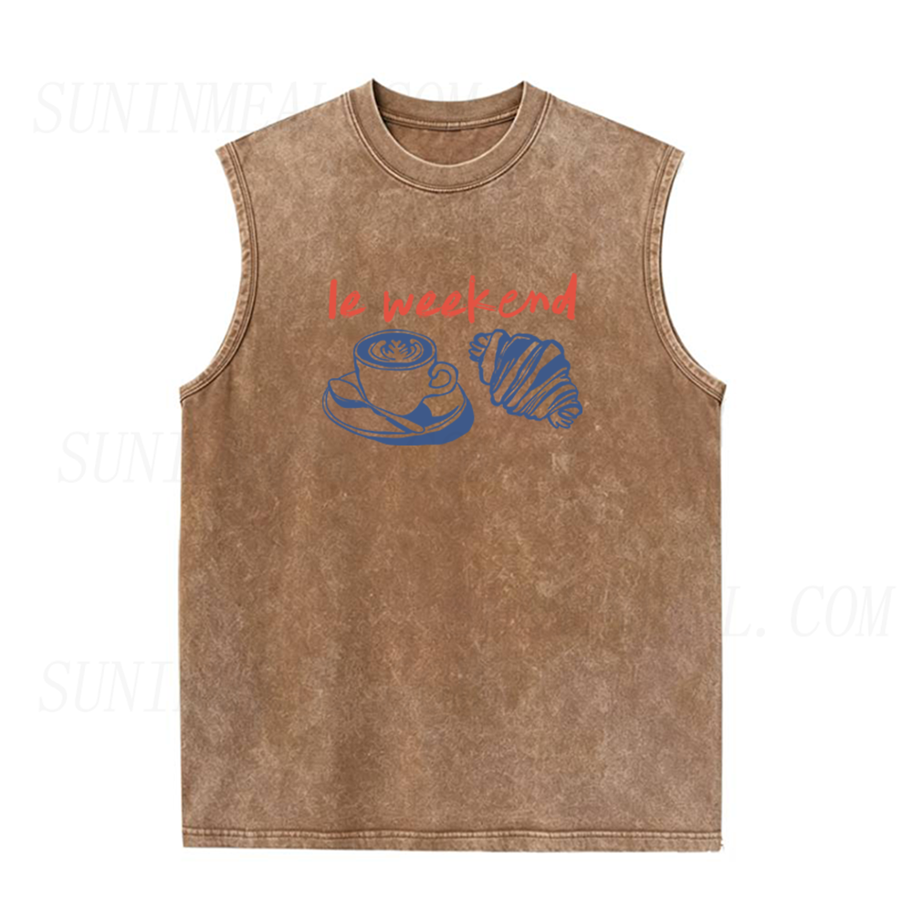 Le Weekend Coffee Unisex Tank Top