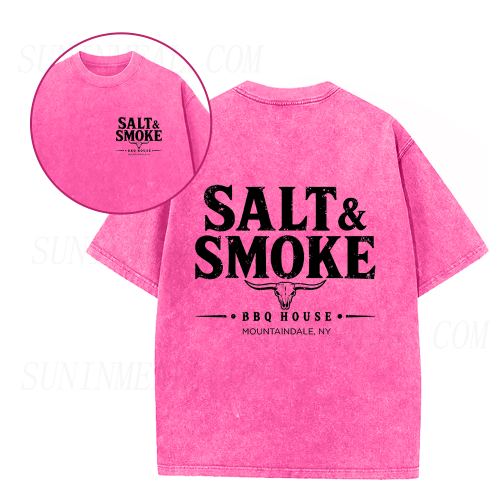 Salt & Smoke BBQ House Longhorn Skull Unisex Tee