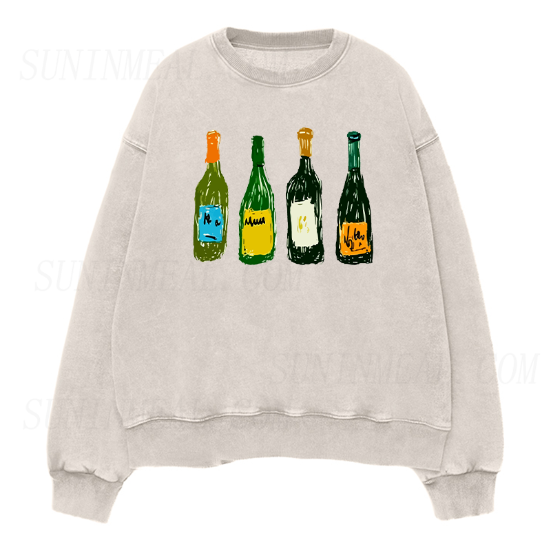 Wine Bottles Unisex Crewneck Sweatshirt