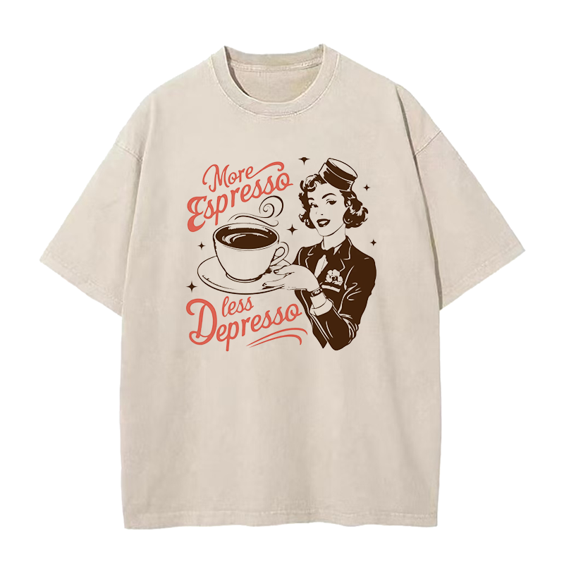 More Espresso Less Depresso Unisex Tee