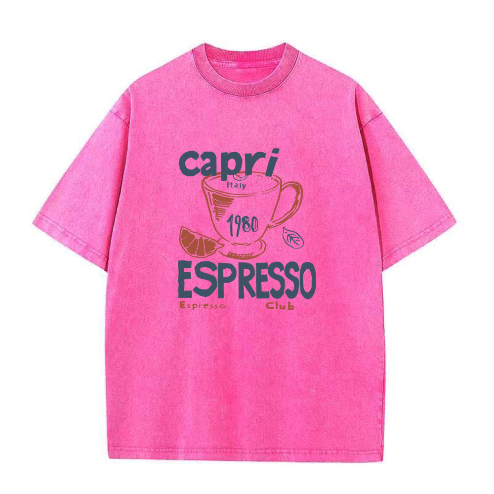 カプリイタリアエスプレッソクラブユニセックスTシャツ