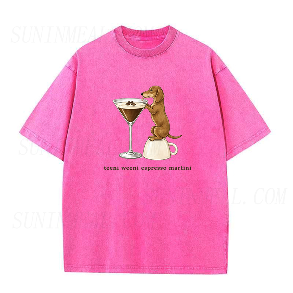 Dachshund Espresso Martini Unisex Tee