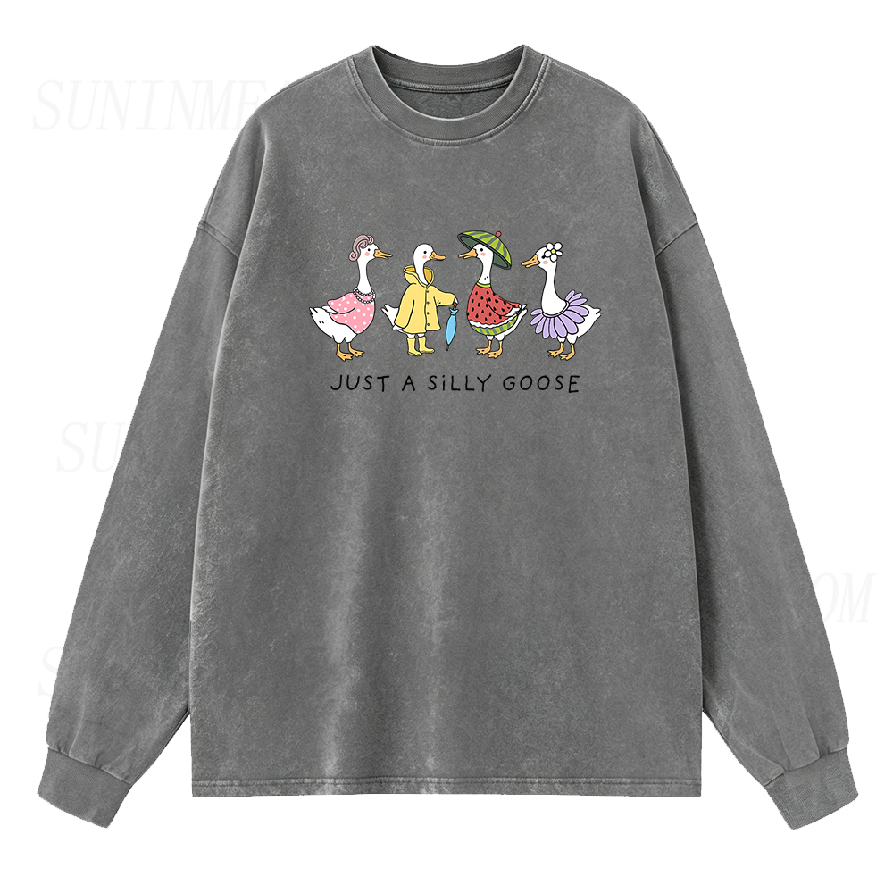 Just A Silly Goose Long Sleeve Unisex Tee