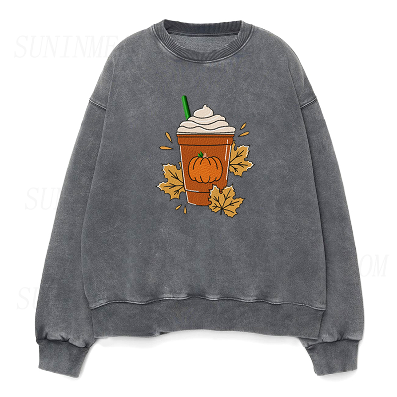 Coffee latte pumpkin Unisex Crewneck Sweatshirt