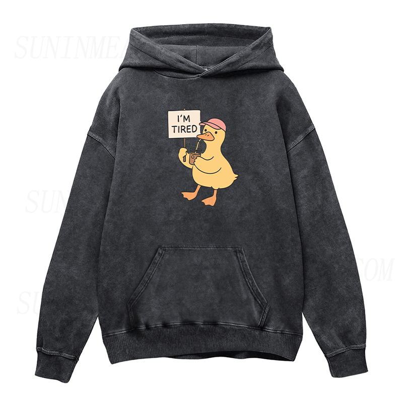 I'm Tired Duck Coffee Unisex Hoodie
