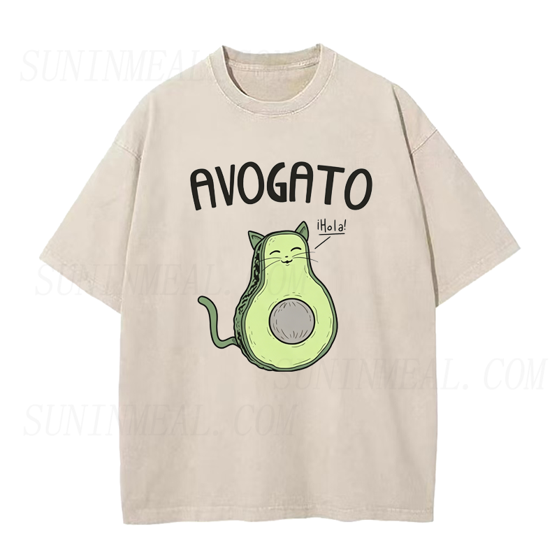Avocado Cat Unisex Tee