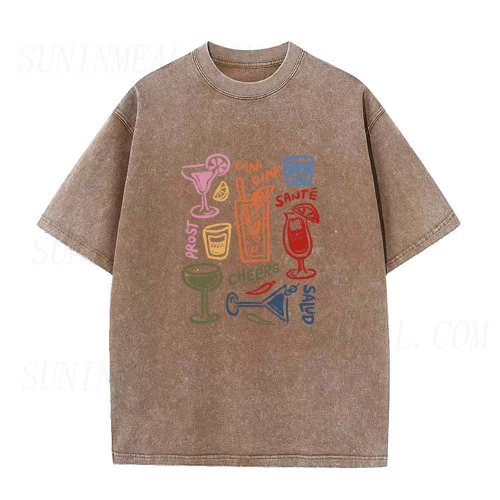 wine glasses drink Unisex Tee