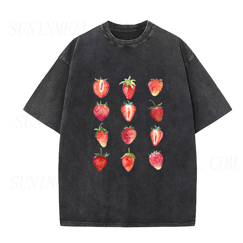 Watercolor Strawberry Unisex Tee