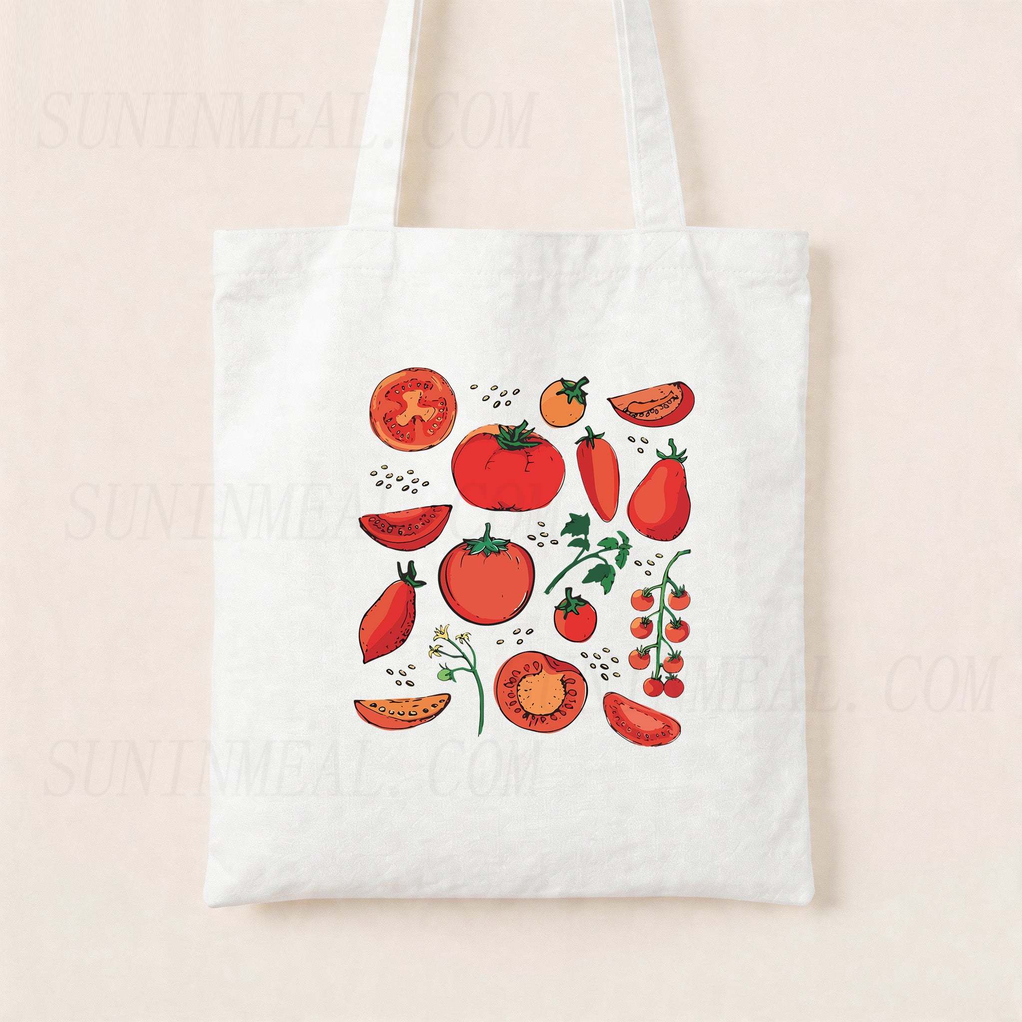 Tomato Canvas Tote Bag