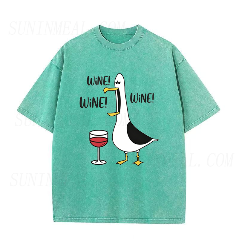 Wine Obsessed Seagull Unisex Tee