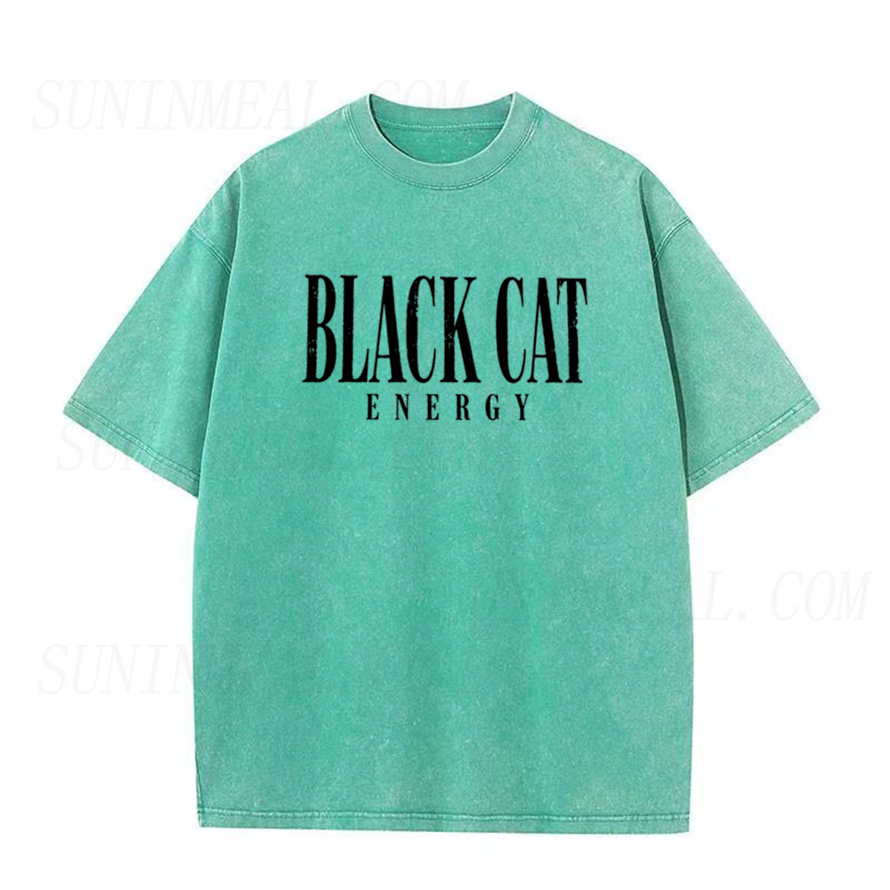 Black Cat Energy Halloween Unisex Tee