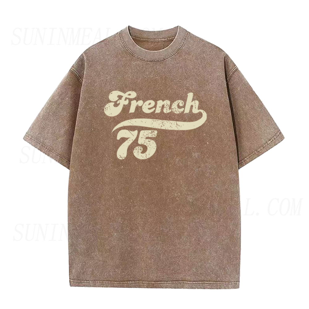 Retro French 75 Cocktail Unisex Tee