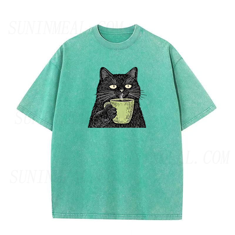 Black Cat Coffee Unisex Tee