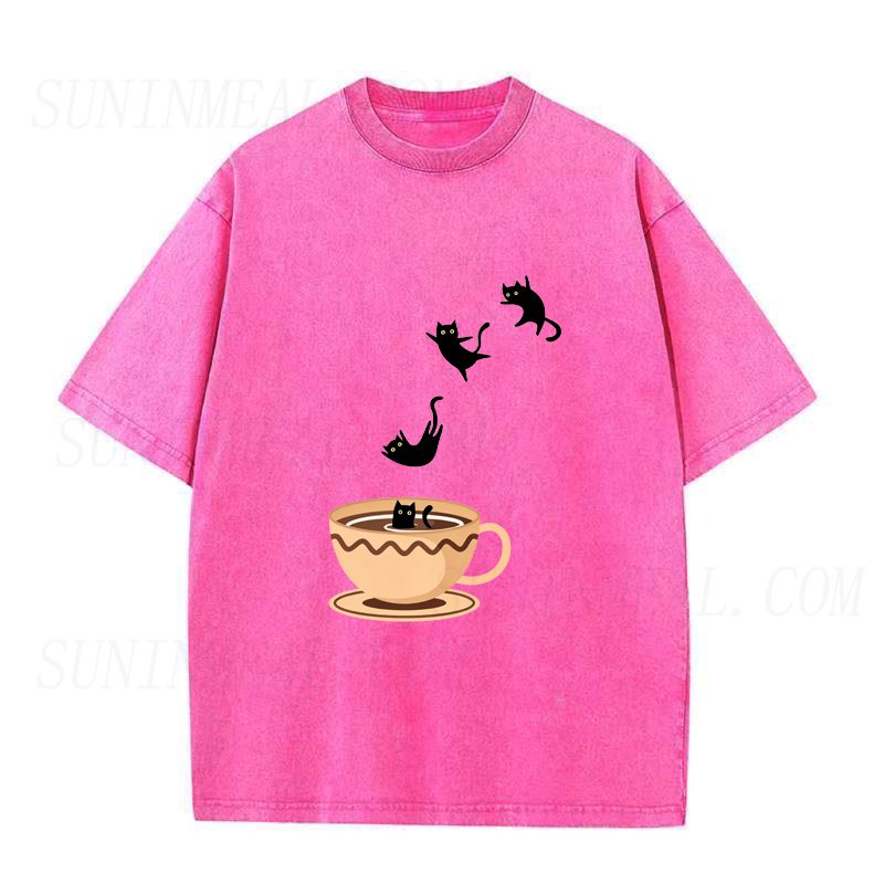 Cats in Coffee Unisex Tee