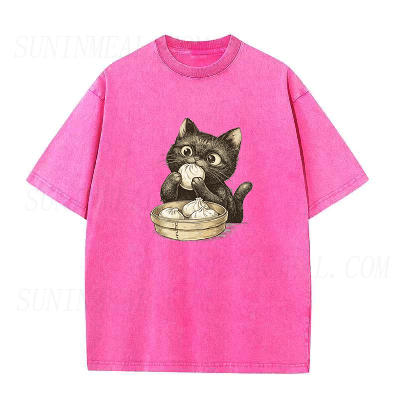 Dumpling Black Cat Unisex Tee