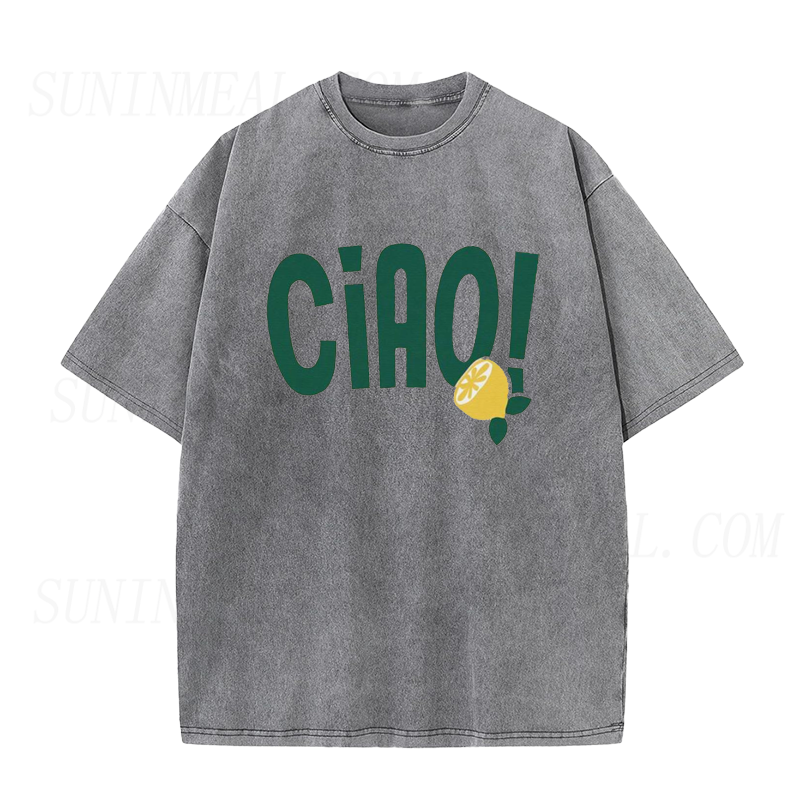 Retro Ciao Italian Lemon Unisex Tee