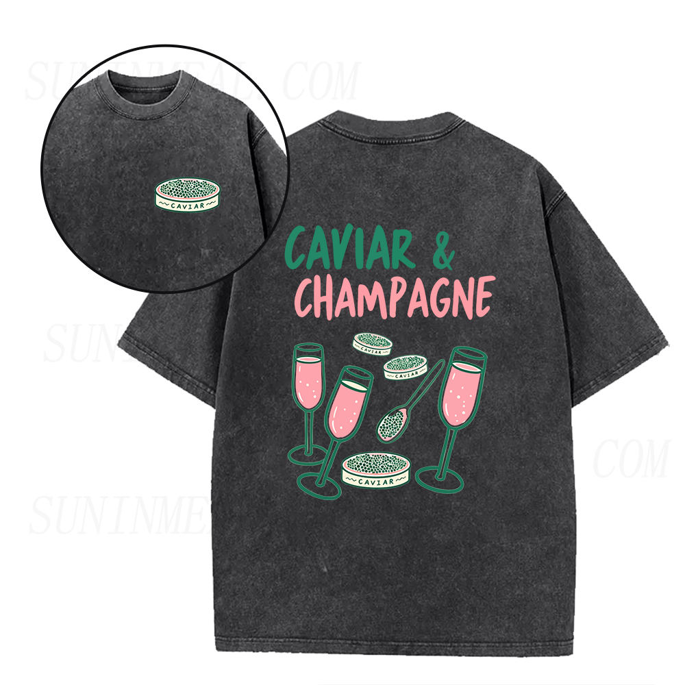 Caviar & Champagne Unisex Tee