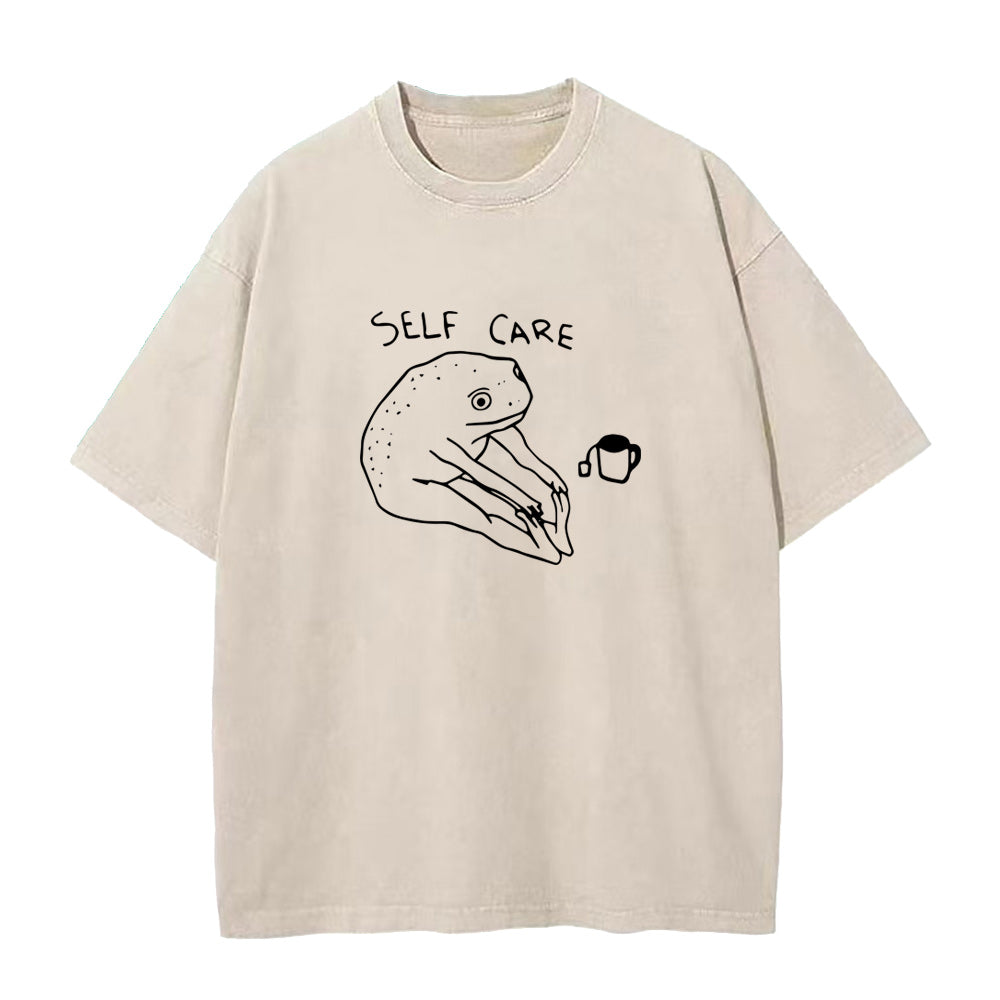 セルフケアフロッグユニセックスTシャツ