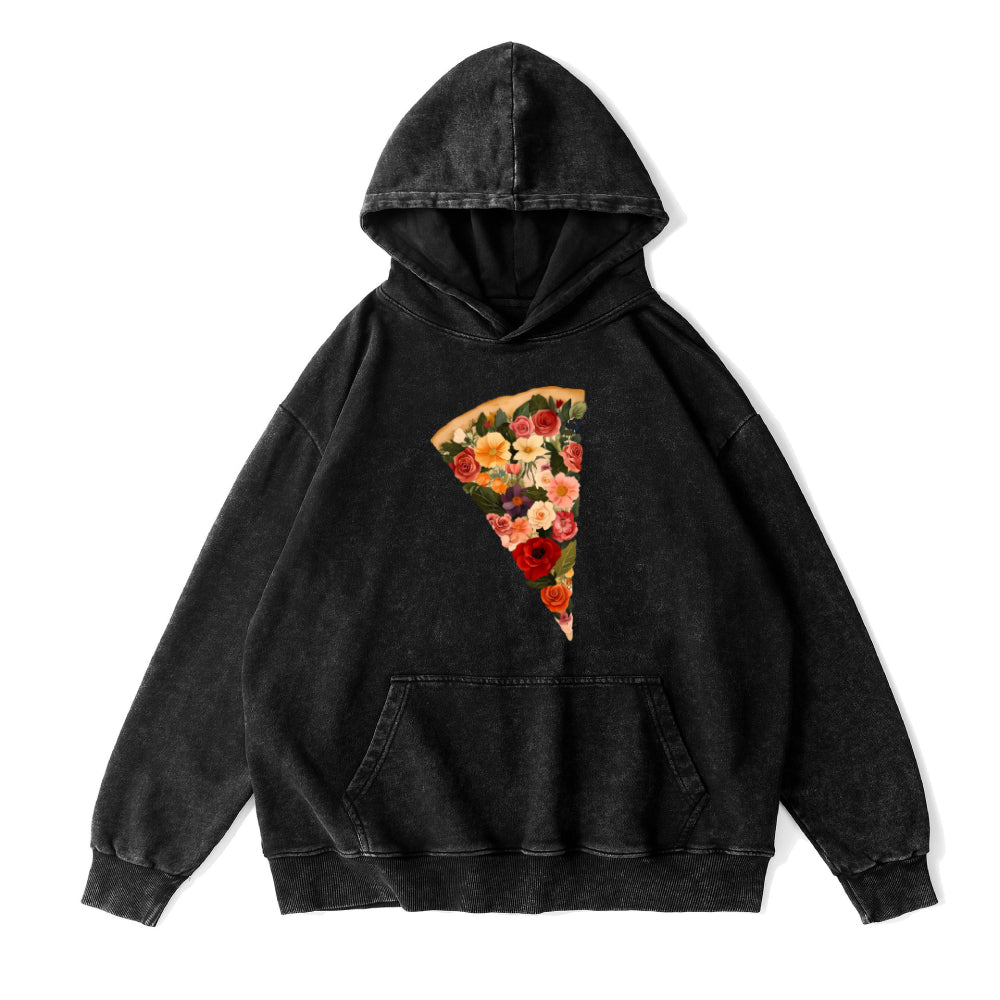 flowers pizza Unisex Hoodie