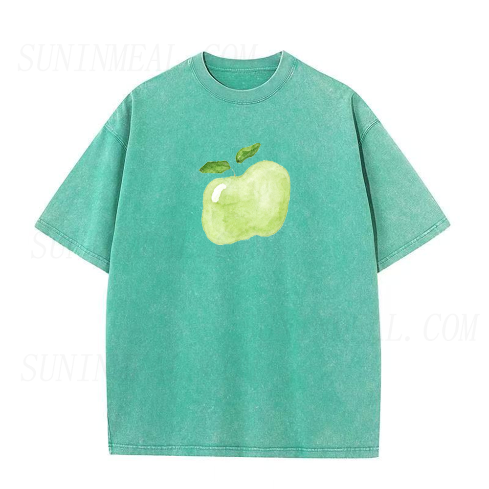 Watercolor Green Apple Unisex Tee
