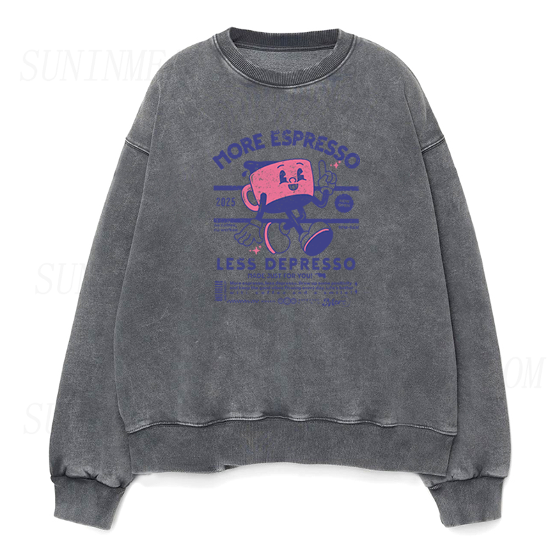 More Espresso Less Depresso Unisex Crewneck Sweatshirt