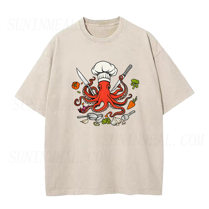 Octopus Chef Unisex Tee