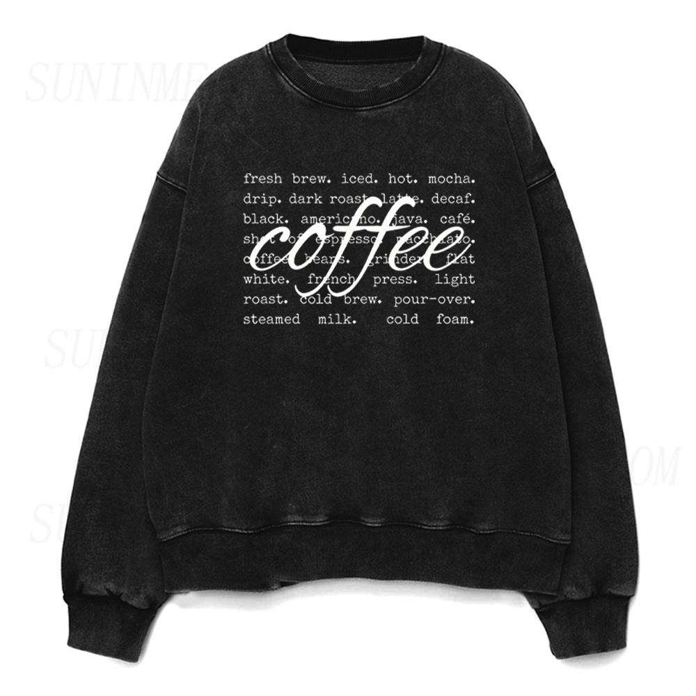 Coffee Favorite Words Unisex Crewneck Sweatshirt