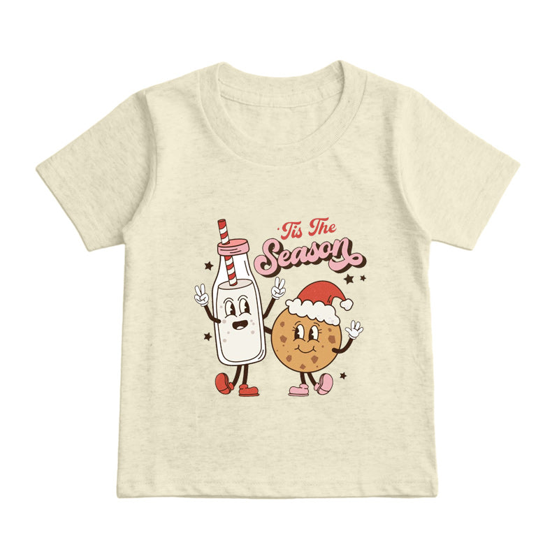 Christmas Milk and Cookies Kids T-Shirt