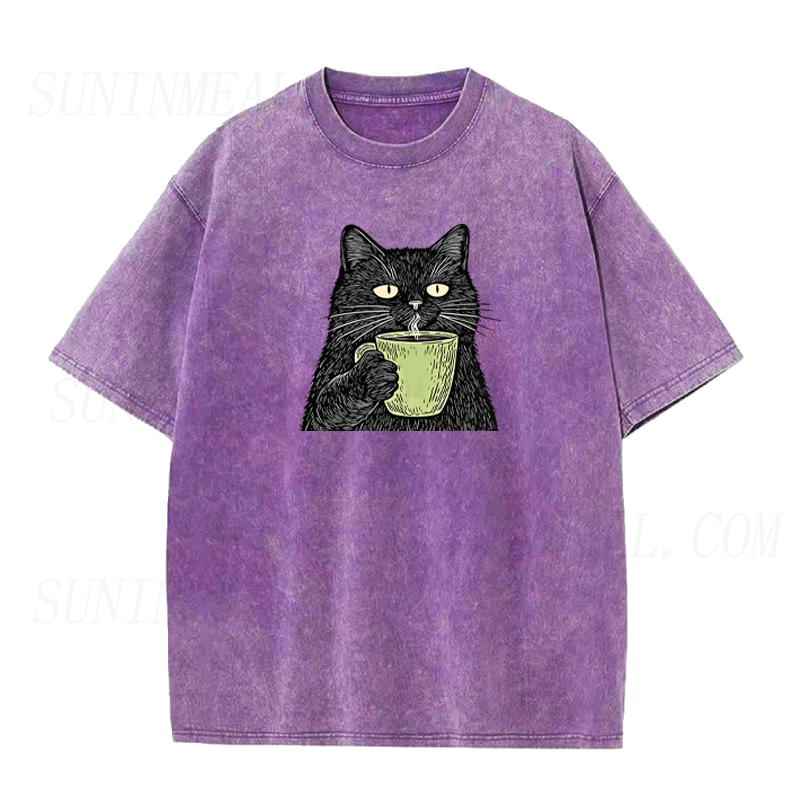Black Cat Coffee Unisex Tee