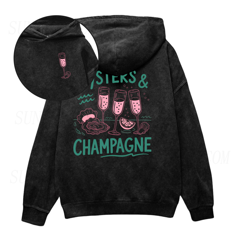 Oysters and Champagne Unisex Hoodie