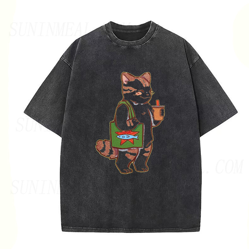 Coffee Cat Unisex Tee