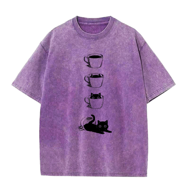コーヒーキャット ユニセックスTシャツ