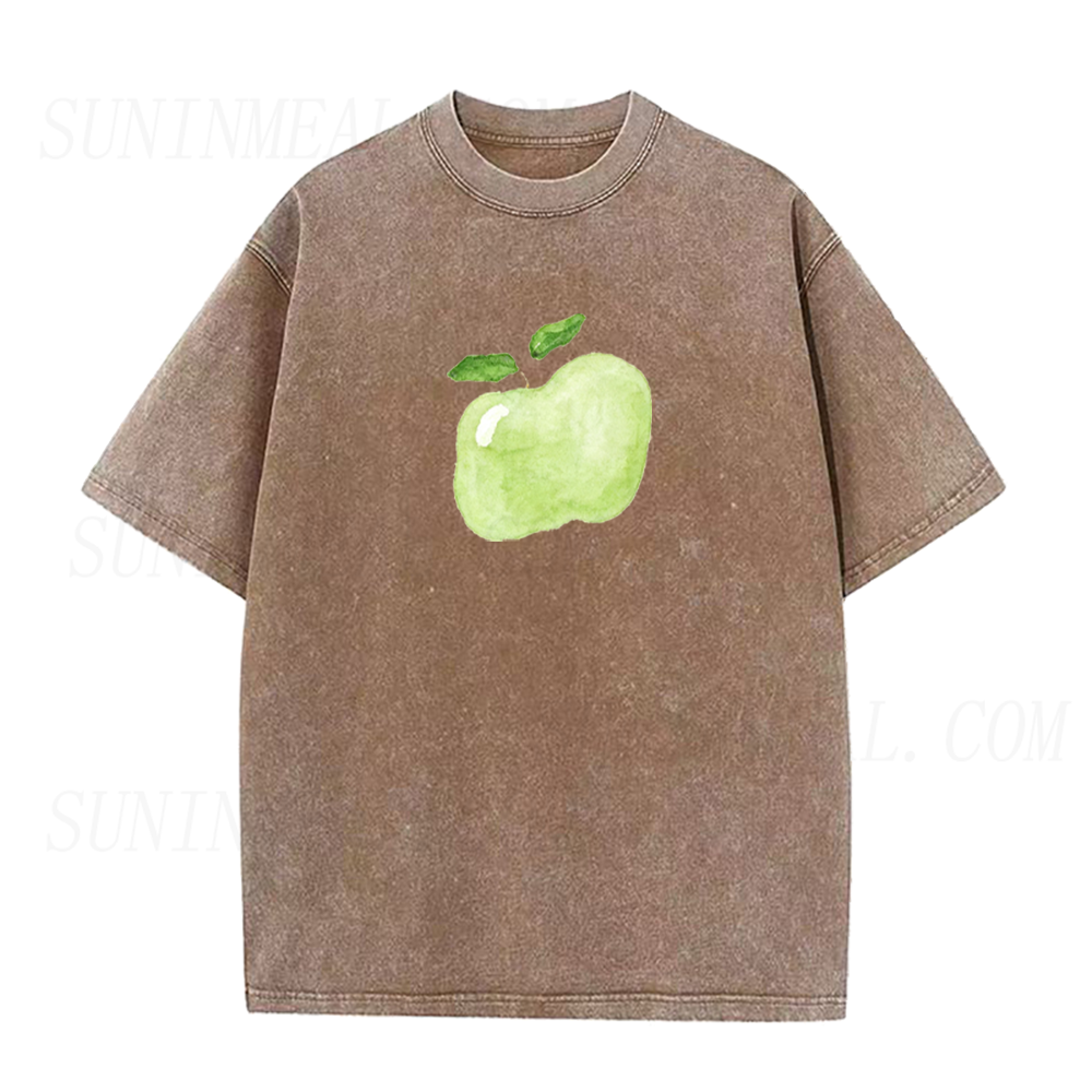 Watercolor Green Apple Unisex Tee