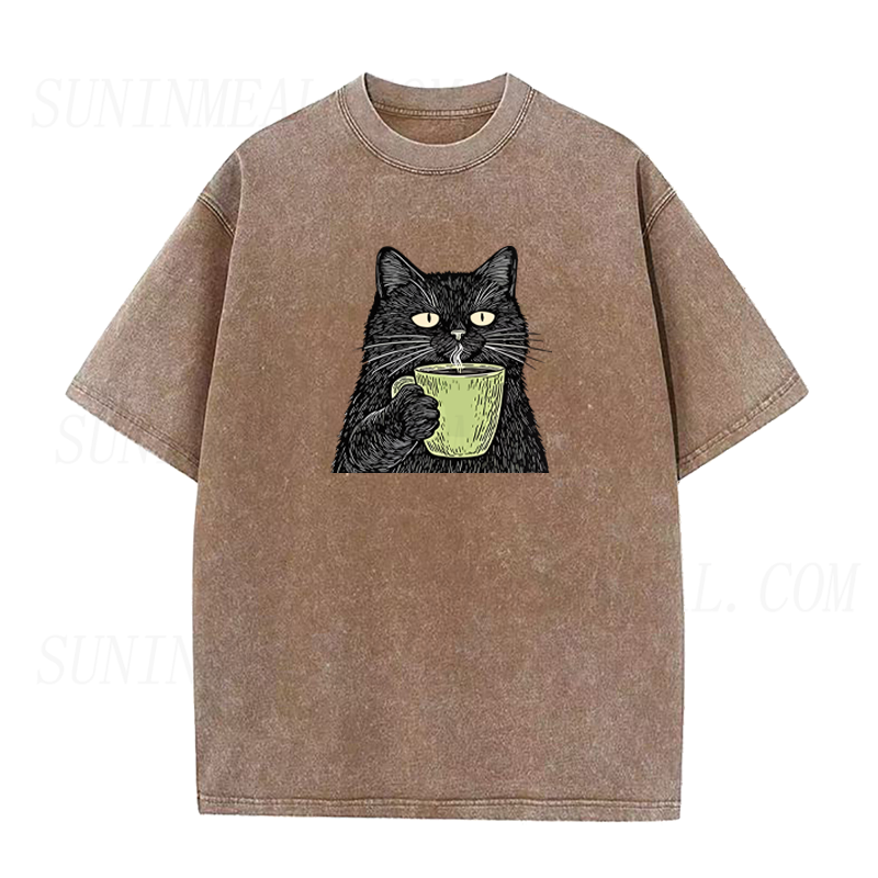 Black Cat Coffee Unisex Tee